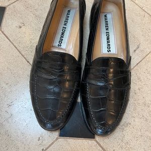 Crocodile Mens black shoes